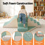 Keezi Kids Climbing Blocks 4-Piece Foam Toddler Playset Soft Indoor Climbing Toy Rocker