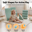 Keezi Kids Climbing Blocks 4-Piece Foam Toddler Playset Soft Indoor Climbing Toy Rocker