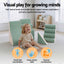 Keezi Kids Climbing Blocks 4-Piece Foam Toddler Playset Soft Indoor Climbing Toy Rocker