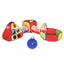 Keezi Kids Play Tent Pop Up Teepee Playhouse Ball Pit Crawl Tunnel Basketball Hoop