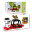 Keezi Kids Pretend Role Play Toy Coffee Shop with Coffee Maker Machine Play Money Food Tea Party Set