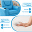 Keezi Kids Recliner Chair PU Leather Sofa Lounge Couch Children Armchair Blue