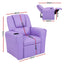 Keezi Kids Recliner Chair PU Leather Sofa Lounge Couch Children Armchair Purple