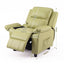 Keezi Kids Recliner Chair PU Leather Toddler Lounge Adjustable Backrest w/ Armrest Storage & 2 Side Pockets Green