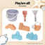 Keezi Kids Sandpit Set Beach Toys Sand Box Outdoor Backyard Play Area
