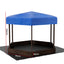 Keezi Kids Sandpit Wooden Hexagon Sand Pit with Canopy Outdoor Beach Toys 182cm
