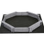 Keezi Kids Sandpit Wooden Round Sand Pit with Cover Bench Seat Beach Toys 182cm Grey