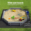 Keezi Kids Sandpit Wooden Round Sand Pit with Cover Bench Seat Beach Toys 182cm Grey