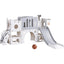 Keezi Kids Slide Swing Set Ball Hoop Rings Football Outdoor Toys
