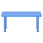 Keezi Kids Table Plastic Square Activity Study Desk 60X120CM