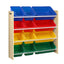 Keezi Kids Toy Box 12 Bins Bookshelf Organiser Children Storage Rack