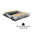 Keezi Wooden Car Sandpit Kids Sandbox Outdoor Play Toy w/ Storage Ground Sheet 120cm