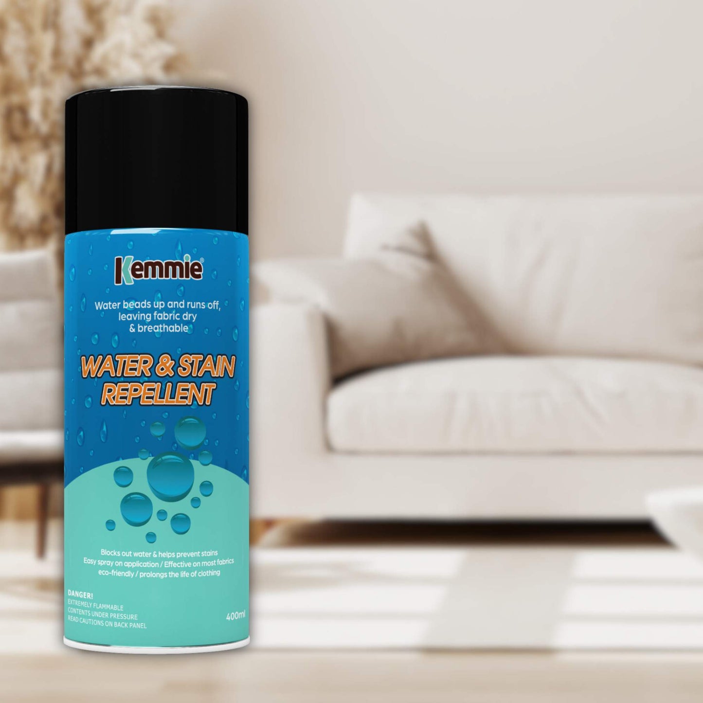 Kemmie 4x212g Water and Stain Repellent Spray for Shoes Suede Leather and Fabric