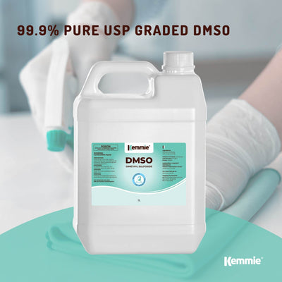 Kemmie 5L DMSO Liquid 99.9% Pure USP Grade Dimethyl Sulfoxide Solvent Bulk