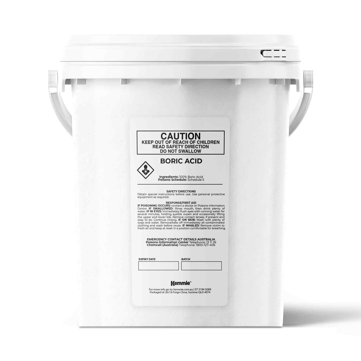 Kemmie Boric Acid Powder 99.9% Pure Tubs - Soluble Orthoboric Acid H3BO3