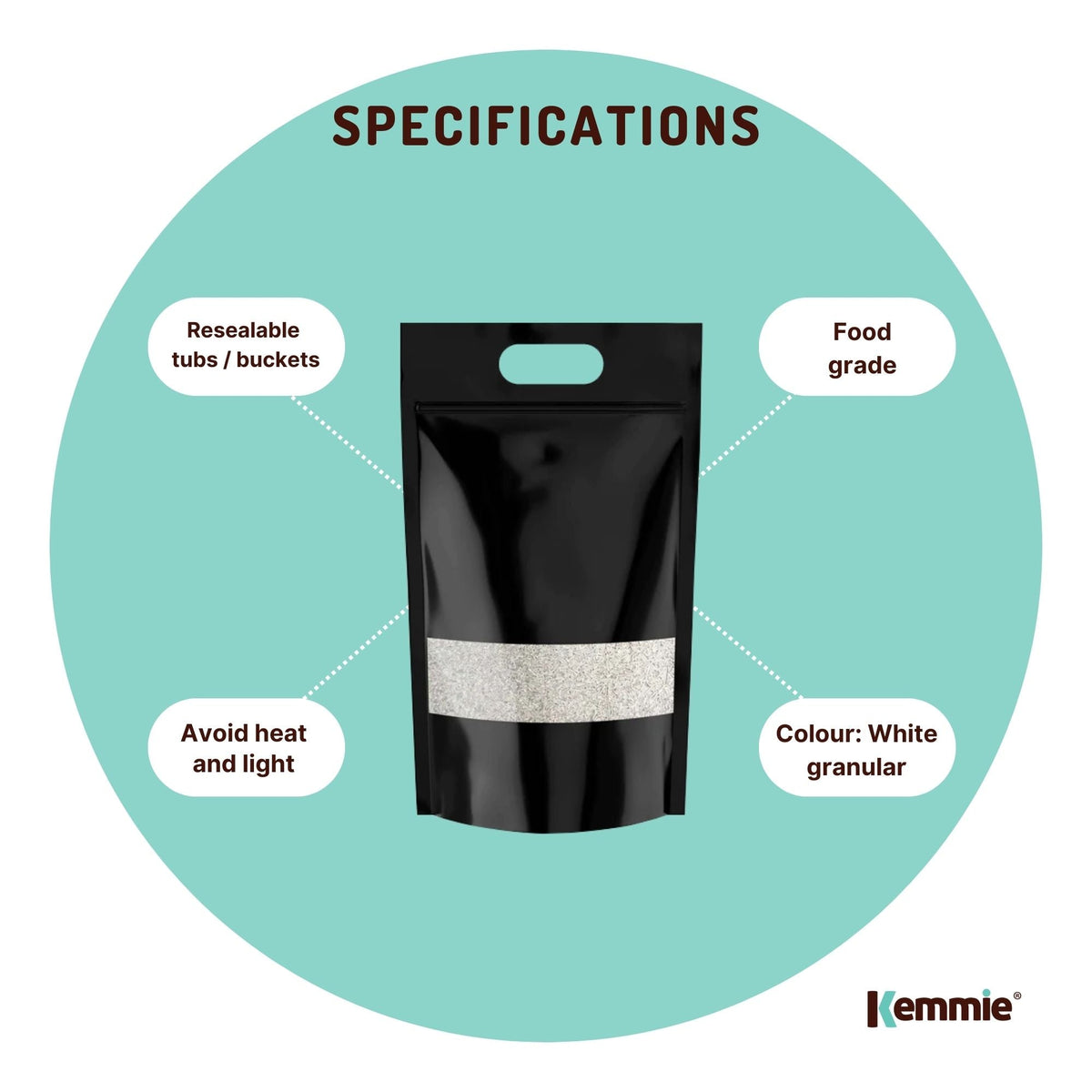 Kemmie Potassium Sorbate Granules E202 Preservative Cosmetic Brewing