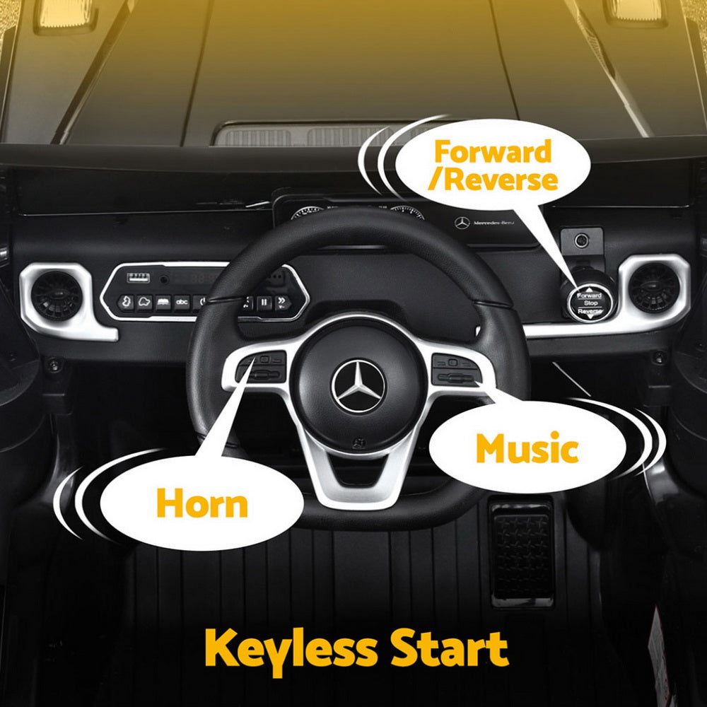 Kids Ride On Car Licensed Mercedes-Benz G500 Electric Toys Horn Remote 12V Black
