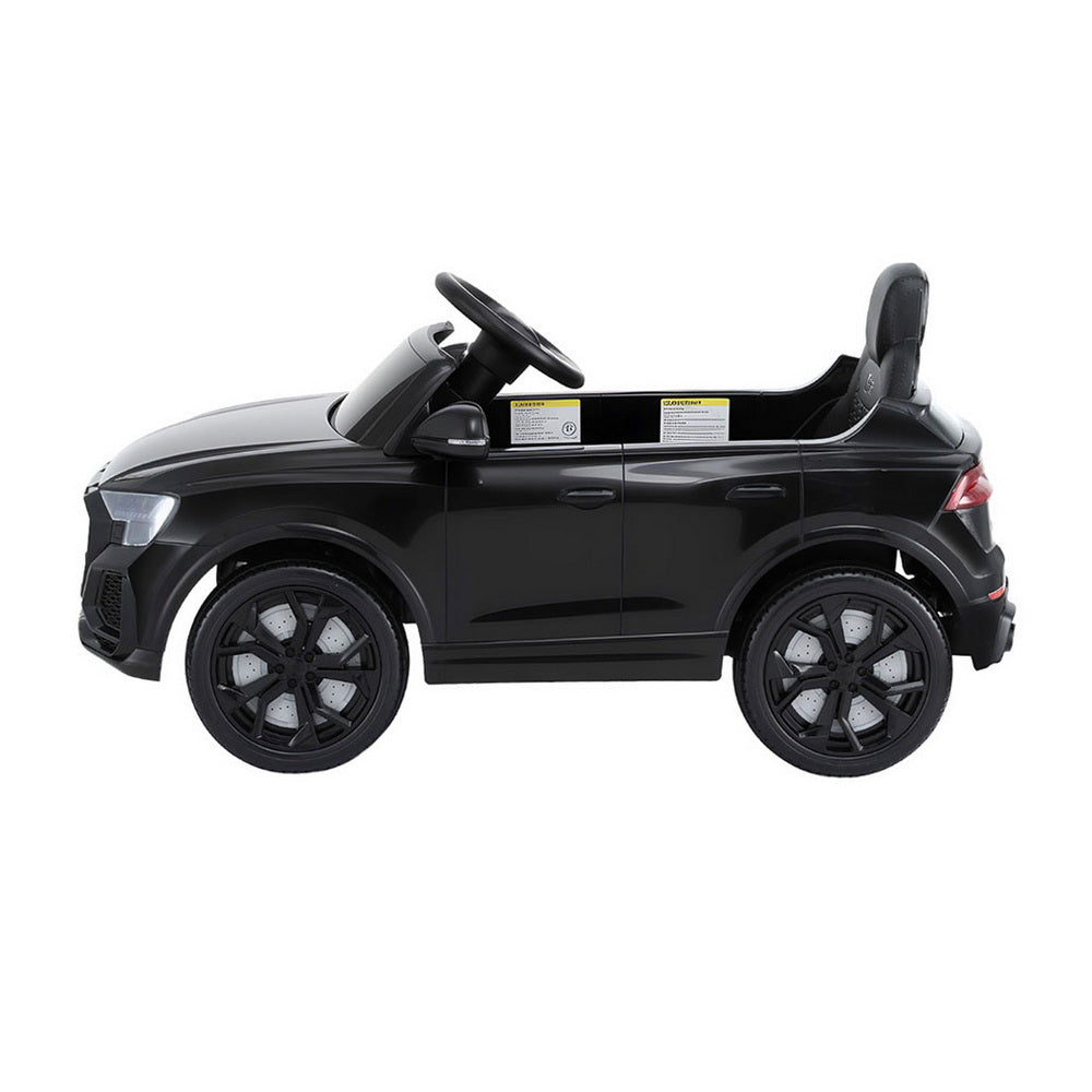 Kids Ride On Car Licensed RSQ8 Electric Toy Black Remote 12V Cars Black