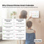 Kitchee 10" Digital Calendar Smart Family Planner - 25.5cm Touchscreen White