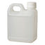 Kitchee 10x 1L Natural HDPE Jerry Can Bottle Empty 38mm TE Cap