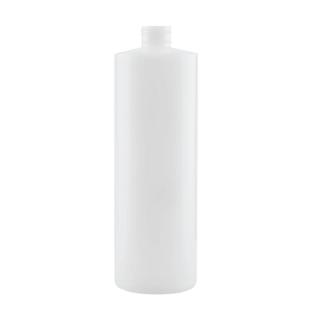 Kitchee 10x 250ml Natural HDPE Round Bottle + 28/410 Caps - Empty Plastic Food Storage