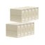 Kitchee Foldable Bed Sheet Storage Boxes - Linen Blanket and Closet Organiser Beige