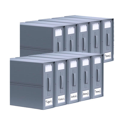 Kitchee 10x Foldable Bed Sheet Storage Box - Linen + Closet Organiser Grey