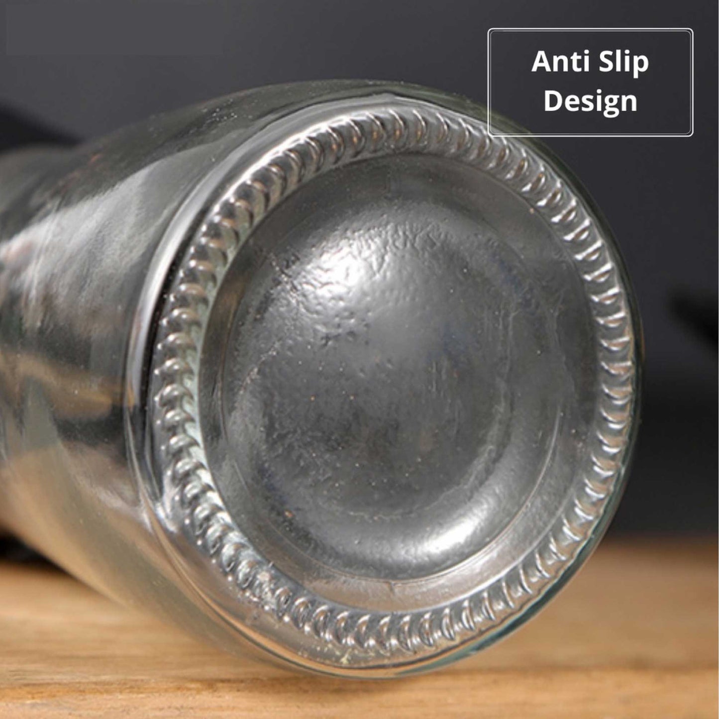 Kitchee 12x 150ml Glass Salt Pepper Grinder 13cm - Adjustable Ceramic Core