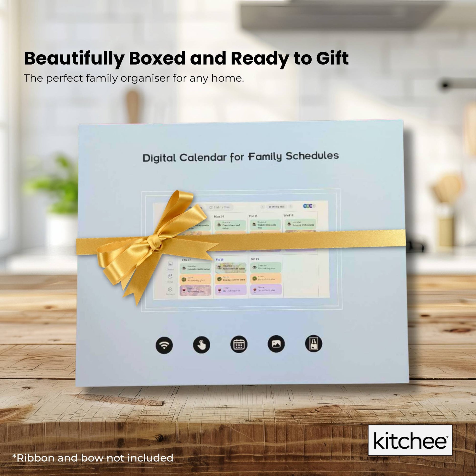 Kitchee 15.6" Digital Calendar Smart Family Planner - 39.6cm Touchscreen White