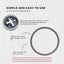 Kitchee 2x Grey Gasket Seal Ring For Nutribullet Model 600 900 1200W 90mm