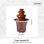 Kitchee 3 Tier Mini Chocolate Fountain Fondue Electric Machine