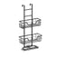 Kitchee 3 Tier Shower Caddy Over Door Bathroom Shelf Storage Rack Black