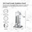 Kitchee 3L Manual Vertical Sausage Filler - Stainless Stuffer Meat Press Machine
