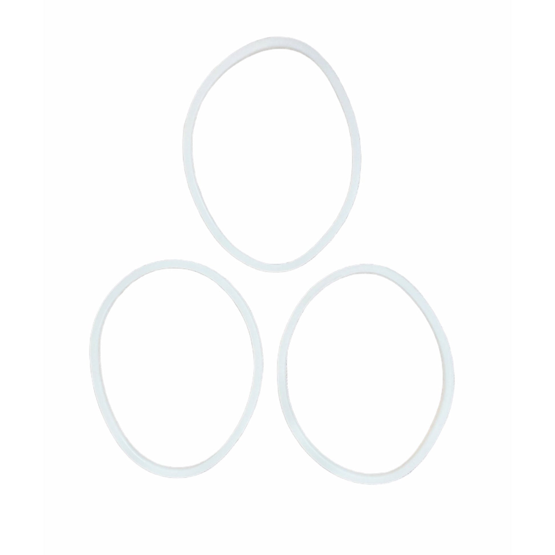 Kitchee 3x For Nutribullet Rubber White Seal - Gasket Ring For 600 600W
