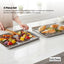 Kitchee 40.5x30.5cm Oven Baking Tray + Cooling Rack 4 Piece Stainless Steel