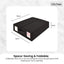 Kitchee 4x Foldable Bed Sheet Storage Box - Linen + Closet Organiser Black