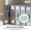 Kitchee 4x Foldable Bed Sheet Storage Box - Linen + Closet Organiser Grey