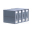 Kitchee 4x Foldable Bed Sheet Storage Box - Linen + Closet Organiser Grey