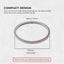 Kitchee 4x Grey Gasket Seal Ring For Nutribullet Model 600 900 1200W 90mm
