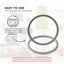 Kitchee 4x Grey Gasket Seal Ring For Nutribullet Model 600 900 1200W 90mm