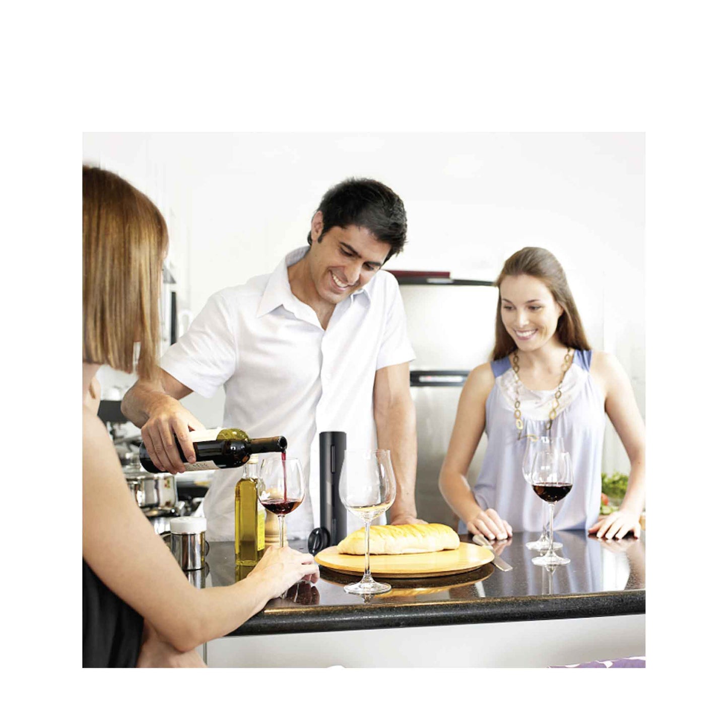 Kitchee Electric Wine Bottle Opener - Automatic Cordless Corkscrew Tool