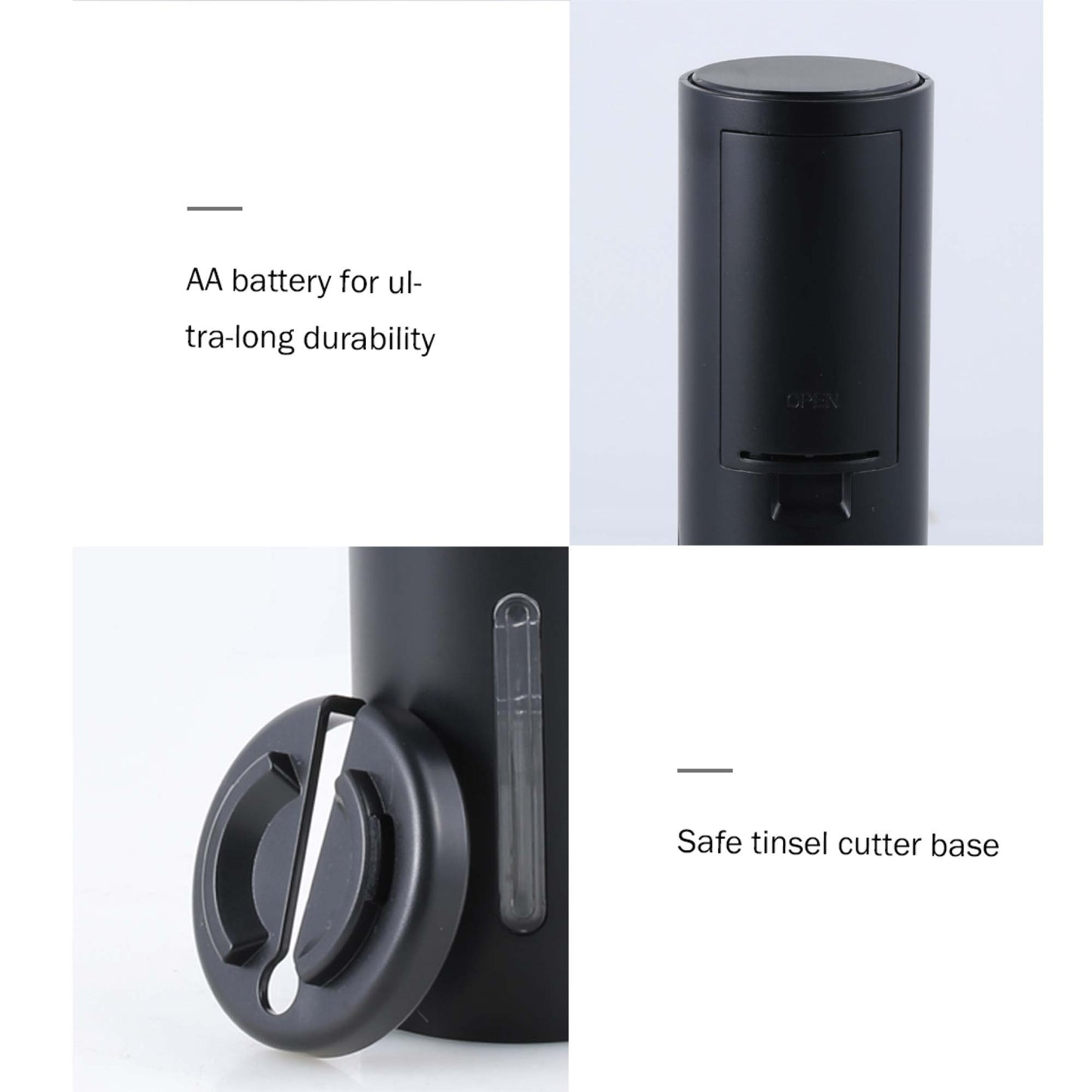 Kitchee Electric Wine Bottle Opener - Automatic Cordless Corkscrew Tool