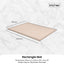 Kitchee Foam Floor Mat 150x200cm - Padded Thick Soft Tatami Style Rug Cream