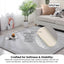 Kitchee Foam Floor Mat 150x200cm - Padded Thick Soft Tatami Style Rug Grey