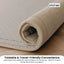 Kitchee Foam Floor Mat - Padded Thick Deep Soft Tatami Style Rug Cream