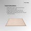 Kitchee Foam Floor Mat - Padded Thick Deep Soft Tatami Style Rug Cream