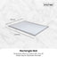 Kitchee Foam Floor Mat - Padded Thick Soft Tatami Style Carpet Grey