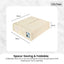 Kitchee Foldable Bed Sheet Storage Boxes - Linen Blanket and Closet Organiser Beige