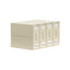 Kitchee Foldable Bed Sheet Storage Boxes - Linen Blanket and Closet Organiser Beige