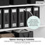 Kitchee Foldable Bed Sheet Storage Boxes - Linen Blanket and Closet Organiser Black